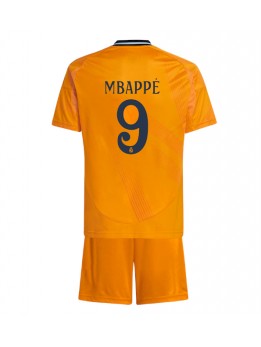 Real Madrid Kylian Mbappe #9 Dječji Gostujuci Dres kompleti 2024-25 Kratak Rukavima (+ kratke hlače)